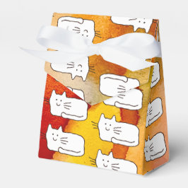 Caixas de Favor com Desenho de Linha de Gatos de D