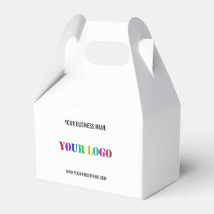 Caixas de Favor com Modelo de Logotipo e Texto Per