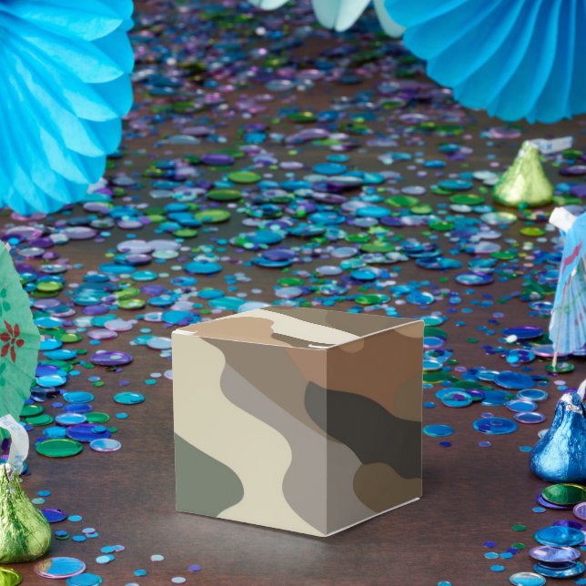 Caixas de Favor com Padrão de Camuflagem Elegante (Festa)