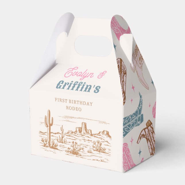 Caixas de Favor da Festa de aniversário Ocidental  (Frente)