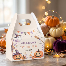Caixas de Favor de Aniversário de Halloween de Abó