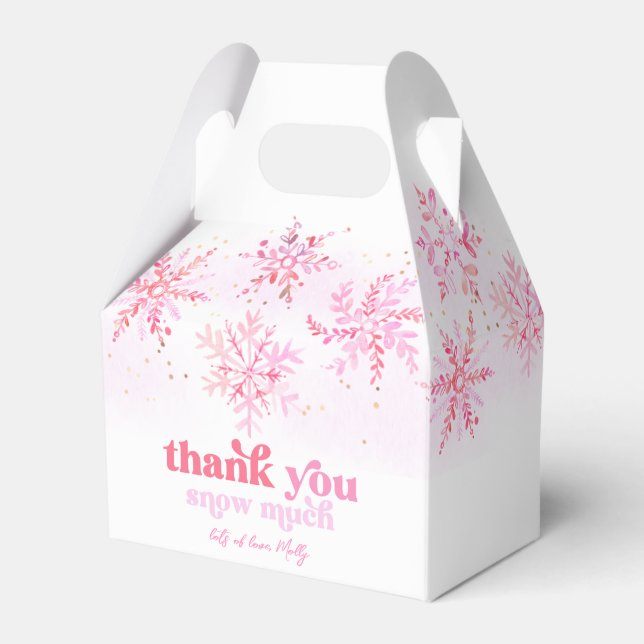 Caixas de Favor de Aniversário de Inverno (Frente)