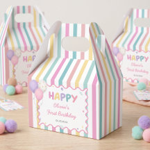 Caixas de Favor de Aniversário de Menina Divertida