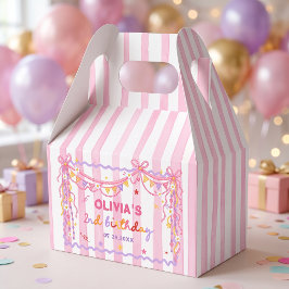 Caixas de Favor de Aniversário de Menina Divertida
