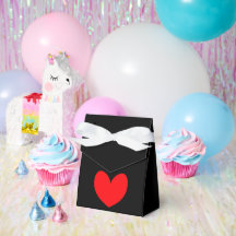 Caixas de Favor de Bolo Pretas