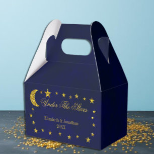 Caixas de Favor de Casamento Celestial Night Sky