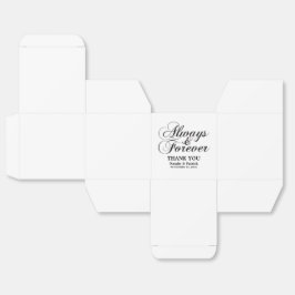 Caixas De Favor De Casamento Ebony Always & Foreve