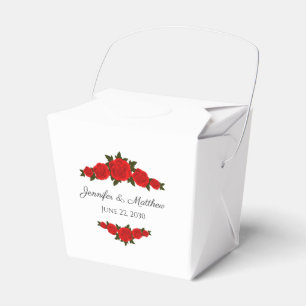 Caixas de Favor de Casamento Estilo Take Out com R