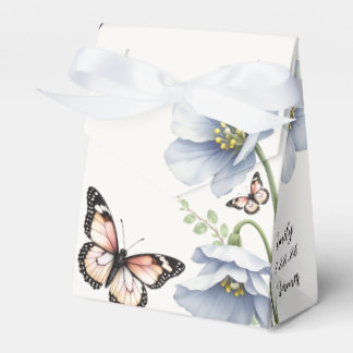 Caixas de Favor de Casamento Floral Azul