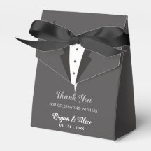 Caixas De Favor De Casamento Tuxedo (Noiva Groom)