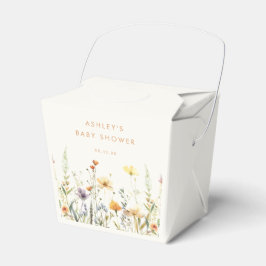 Caixas de Favor de Chá de Bebê de Flores Silvestre