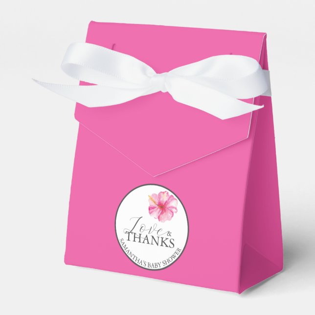 Caixas de Favor de Chás de fraldas Personalizadas  (Frente)