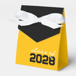 Caixas de Favor de Graduação Dourado e Preto