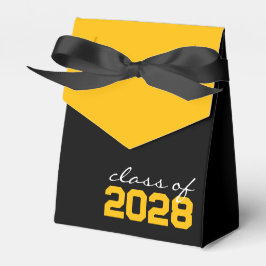 Caixas de Favor de Graduação Preto e Dourado