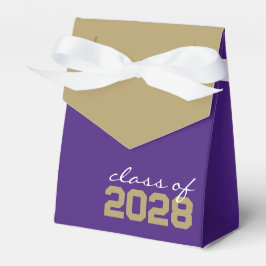 Caixas de Favor de Graduação Roxo e Dourado