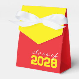 Caixas de Favor de Graduação Vermelho e Amarelo