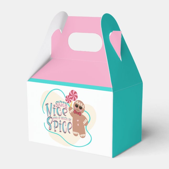 Caixas de Favor de Natal Do Gingerbird Man (Frente)