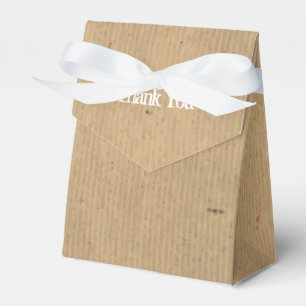 Caixas de Favor de Papel Kraft Marrom VINTAGE para