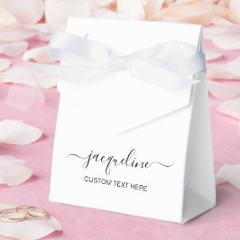 Caixas de Favor de Tenda Personalizáveis com Texto