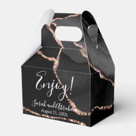 Caixas de Favor do Casamento com Largura Dourada d