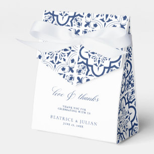Caixas de Favor do Casamento de Azulejo do Mediter