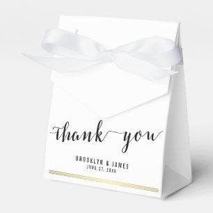 Caixas De Favor Do Casamento Negro E Branco Obriga