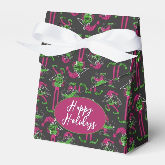 Caixas de Favor do Elf Gnome de Natal Engraçado (Frente)
