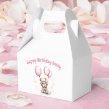 Caixas de Favor do Urso de Teddy para Aniversário
