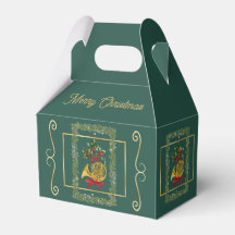 Caixas de Favor Elegante Trompa Francesa de Natal 