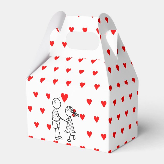 Caixas de Favor ou Presente para Casal Romântico (Frente)