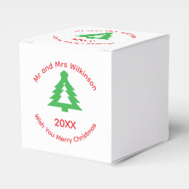 Caixas de Favor para Festa de Natal