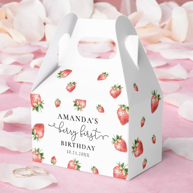 Caixas de Favor para Festa de Verão de Morango (Casamento)