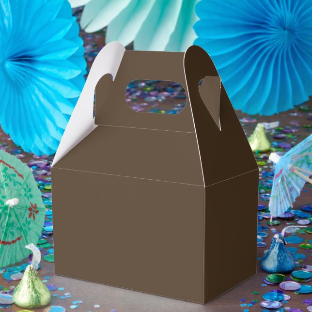 Caixas de Favor Personalizadas Café Brown – Gable  (Festa)
