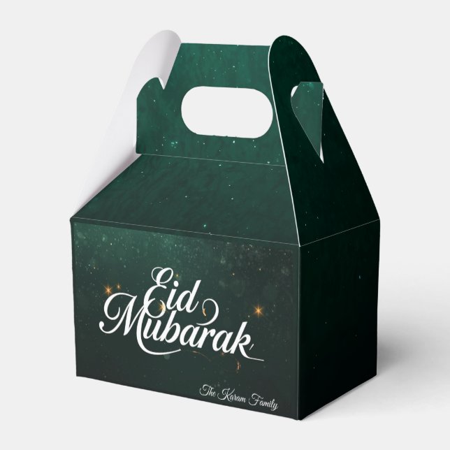 Caixas de Favor Personalizadas Eid Mubarak (Verso)
