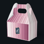 Caixas de Favor Verticais com Gradiente Rosa e Mon<br><div class="desc">Caixas de favor com um monograma personalizado e design de gradiente vertical rosa. Perfeitas para festas, casamentos e celebrações.</div>
