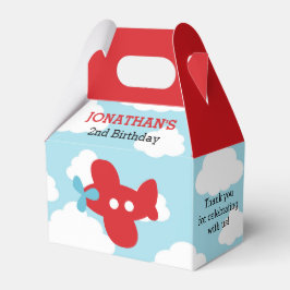 Caixas de favorecimento do avião (azul e vermelho)