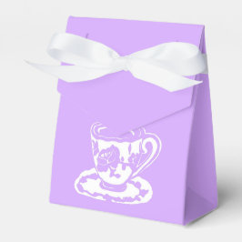 Caixas de favores Lilac e White Teacup