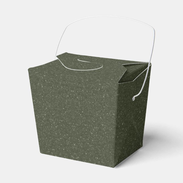 Caixas de Favorito Verde com Musgo Manchado em Ata (Frente)
