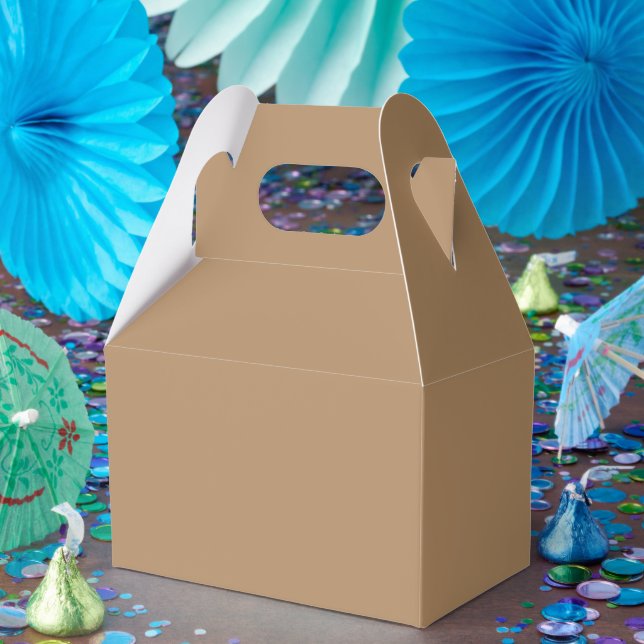 Caixas de Favoritos Castanho de Papel Personalizad (Festa)