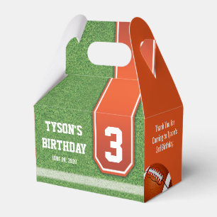 Caixas de Favoritos de Aniversário do Tema de Fut