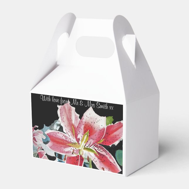 Caixas de Favoritos de Bolo de Noiva Flores Florai (Frente)