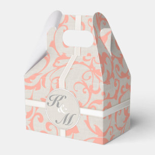 Caixas de Favoritos de Casamento de Coral SmartEle