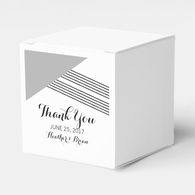 Caixas de Favoritos de Faixa Geométrica de cinzas (Frente)