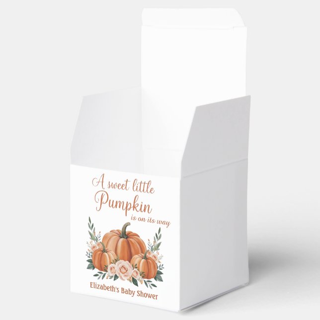 Caixas de Favoritos de Pumpkin Personalizáveis par (Aberto)