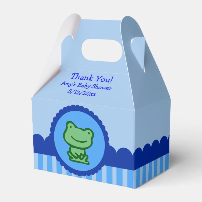 Caixas de Favoritos do Chá de fraldas Azul (Frente)