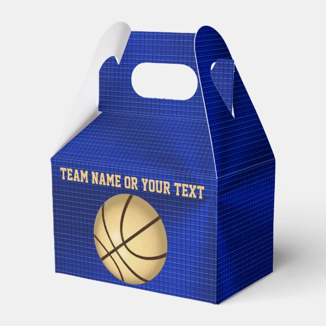 Caixas de favoritos para basquete personalizáveis, (Frente)