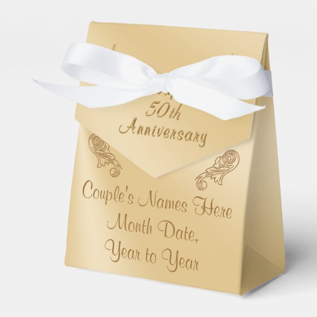 Caixas de Favoritos para festas de 50 anos persona (Frente)