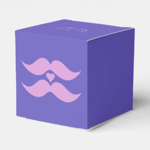 Caixas de favoritos personalizadas Pink Mustaches