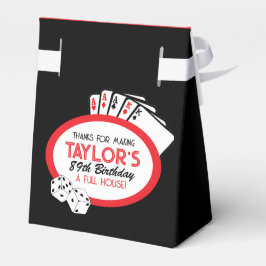 Caixas de Festa de aniversário de pôquer Black Cas