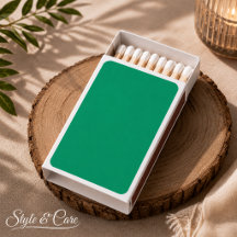 Caixas de Fósforos Verde Jade Vibrante para Todas 